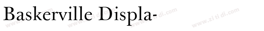 Baskerville Displa字体转换